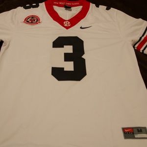 White Nike Zamir White Georgia Bulldogs Alternate Jersey (Size M)
